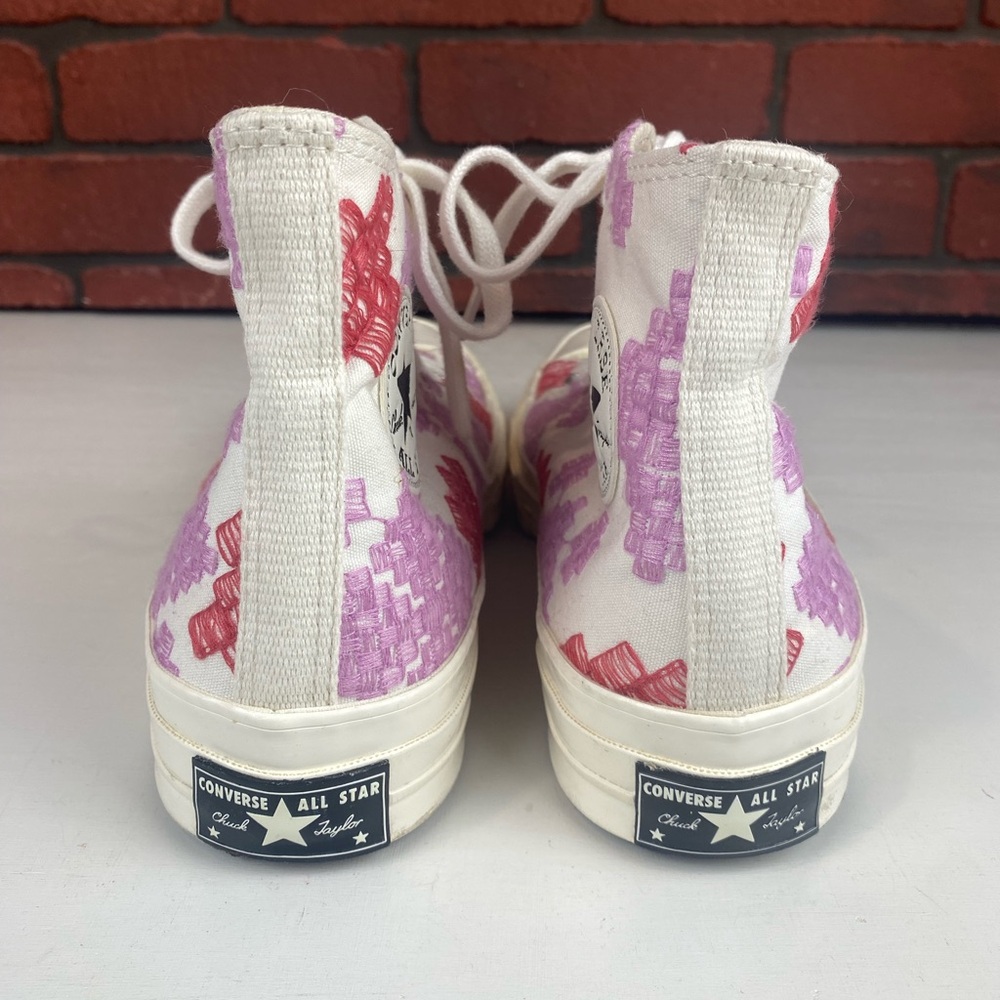 Colorful High-Top Women's Sneakers - Picture 2 of 6